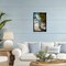 Stupell Industries Blue Surfboard Coastal Blur Black Framed Floater Canvas Wall Art, design by LSR Design Studio